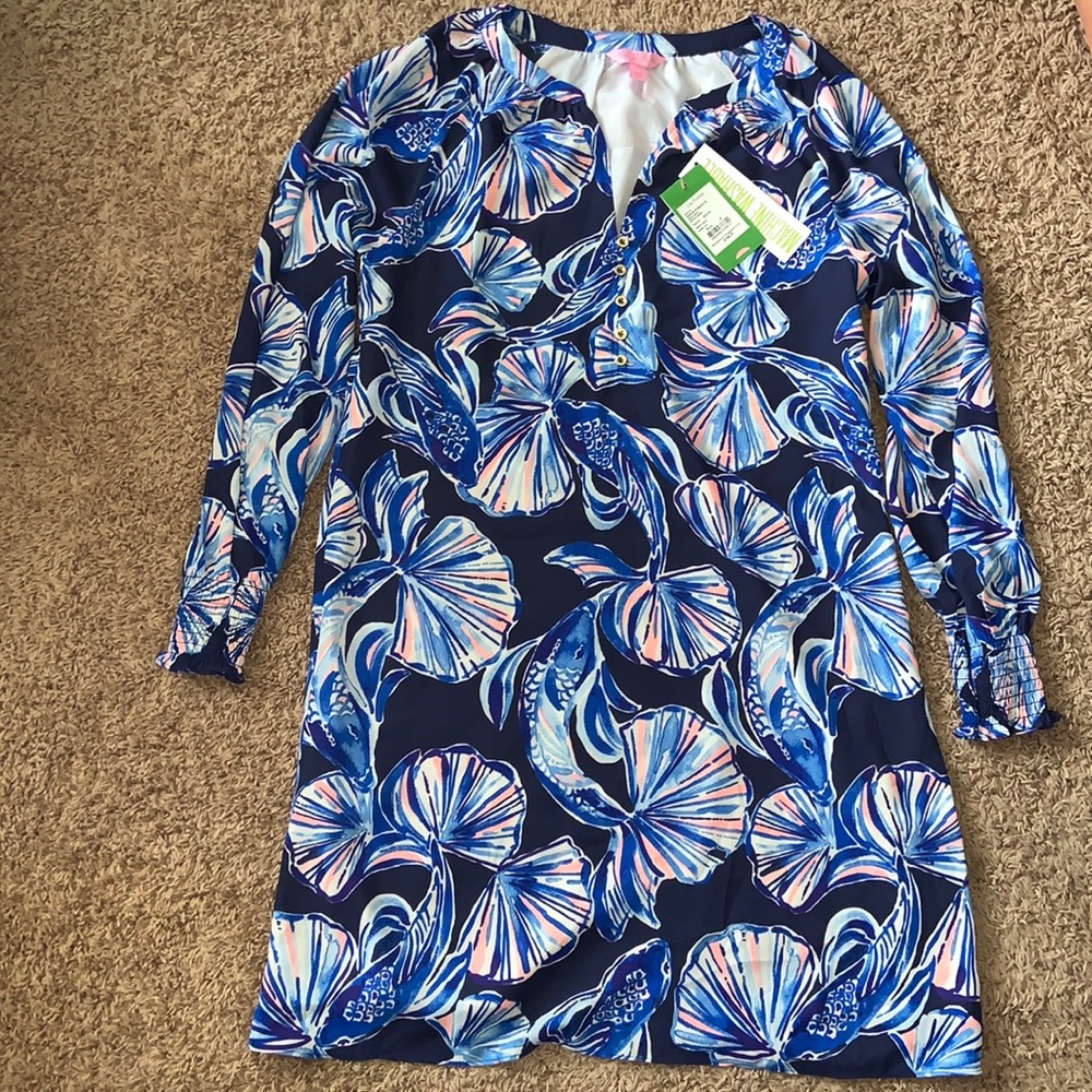 NWT Brynle Dress Bright Navy In Reel Life, Sz S - Picture 5 of 7